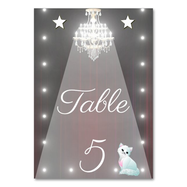 Numeração De Mesa Lustre (Frente)