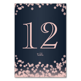 Numeração De Mesa Luzes brilhantes azuis e cor-de-rosa do marinho