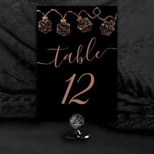 Numeração De Mesa Luzes RPG   Copper Fantasy Tabletop Gamer Dice