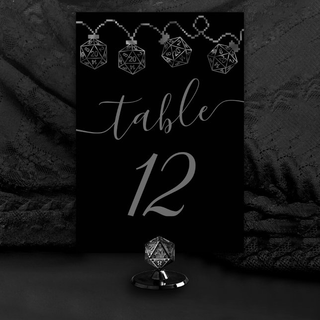 Numeração De Mesa Luzes RPG | Fantasy Retro Tabletop PnP Gamer Dice (Criador carregado)
