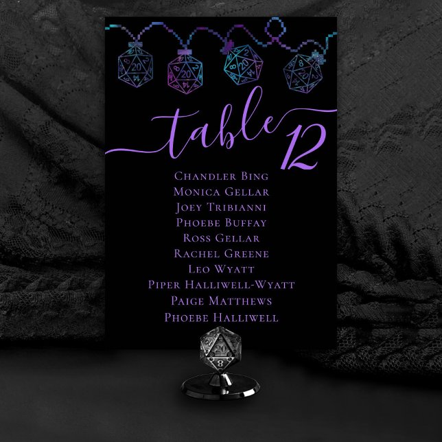 Numeração De Mesa Luzes RPG | Nebula Fantasy Tabletop Guest Name (Criador carregado)