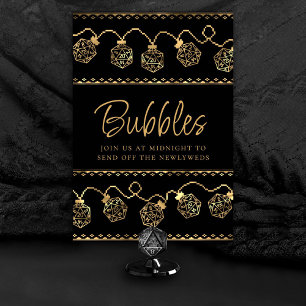 Numeração De Mesa Luzes RPG   Tabletop Gamer de Fantasia Dourada