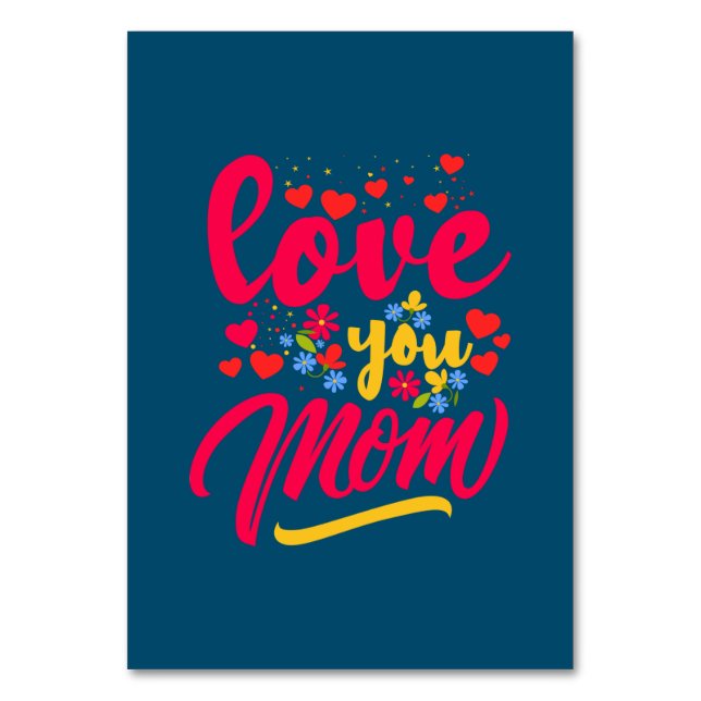 Numeração De Mesa Mãe Art Te Ama Mãe (Frente)
