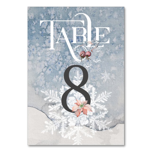 Numeração De Mesa Magia/Mesa Natal #8 (Frente)