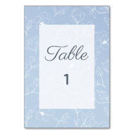 Numeração De Mesa Magnólia Azul
