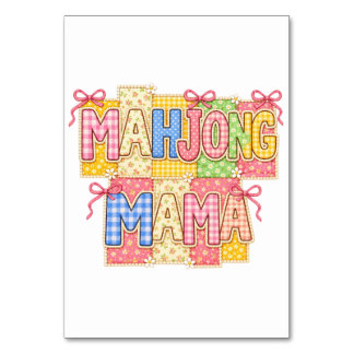 Numeração De Mesa Mamãe Mahjong