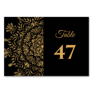 Numeração De Mesa Mandala tradicional clássico luxuoso casamento ele