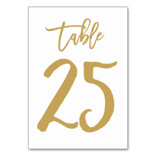 Numeração De Mesa Mão chique mesa rotulada para numerar a mesa 25 d