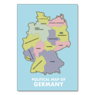 Numeração De Mesa Mapa político da Alemanha Caneca de café gigante