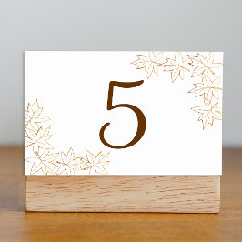 Numeração De Mesa Maple Números de Tabela de Casamento outono de Bor