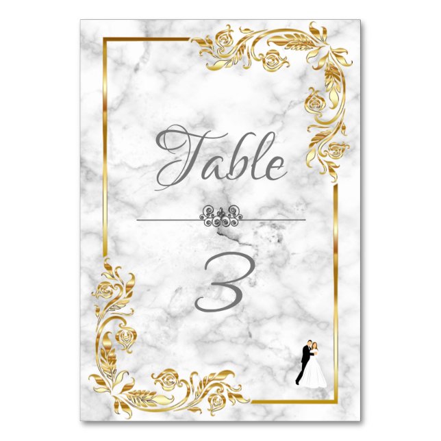 Numeração De Mesa Marble (Frente)