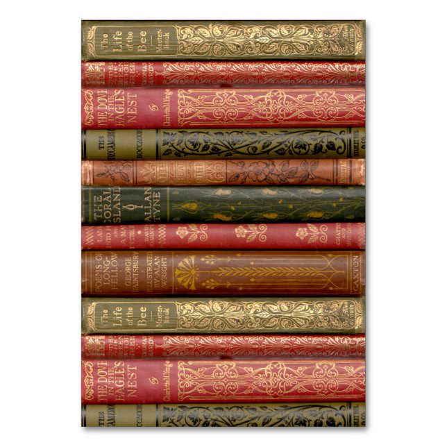 Numeração De Mesa Marcador de Linhas de Livro (Abelha) (Frente)