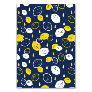 Numeração De Mesa Marinho Blue Lemon Art - Refrescando o Citrus Desi