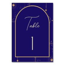 Marinho Celestial da Noite Azul e Casamento Dourad