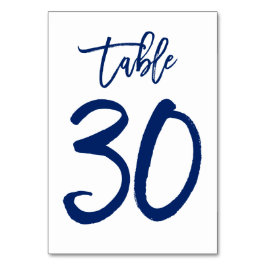 Numeração De Mesa Marinho de Número de Tabela com Letra Chic Mão | M