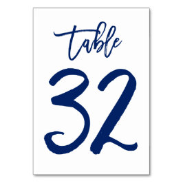 Numeração De Mesa Marinho de Número de Tabela com Letra Chic Mão | M