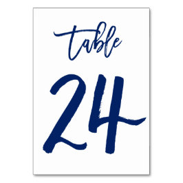 Numeração De Mesa Marinho de Número de Tabela com Letra Chic Mão | M