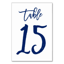 Numeração De Mesa Marinho de Número de Tabela com Letra Chic Mão | M