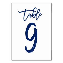 Numeração De Mesa Marinho de Número de Tabela com Letra Chic Mão | M