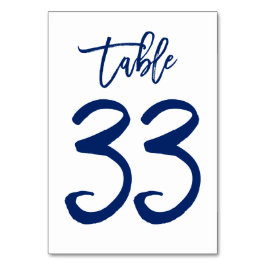 Numeração De Mesa Marinho de Número de Tabela com Letra Chic Mão | M