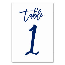 Numeração De Mesa Marinho de Número de Tabela com Letra Chic Mão | M