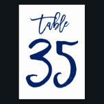 Numeração De Mesa Marinho de Número de Tabela com Letra Chic Mão | M<br><div class="desc">Contacte-me para obter números de tabela ou cores personalizadas adicionais.</div>