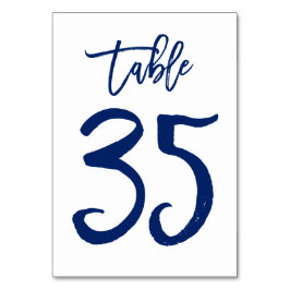 Numeração De Mesa Marinho de Número de Tabela com Letra Chic Mão | M