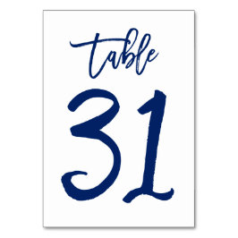 Numeração De Mesa Marinho de Número de Tabela com Letra Chic Mão | M