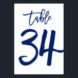 Numeração De Mesa Marinho de Número de Tabela com Letra Chic Mão | M<br><div class="desc">Contacte-me para obter números de tabela ou cores personalizadas adicionais.</div>