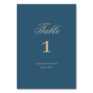 Numeração De Mesa Marinho Dourado Floral Boho Wedding