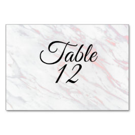 Numeração De Mesa Mármore Rosa Moderno e Cinza