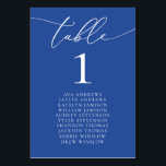 Numeração De Mesa Marselha Bleu - Número da mesa de assentos minimal<br><div class="desc">Belo,  elegante,  moderno e minimalista,  cartão de número de mesa. Totalmente personalizável. **NOTA: Para fazer o pedido,  basta ajustar o número e os nomes da tabela. Em seguida,  adicione cada número ao carrinho separadamente. Dê uma olhada quando você terminar.</div>