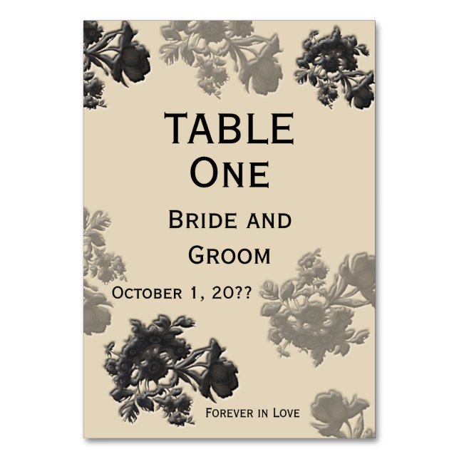 Numeração De Mesa Masala Flora Wedding (Frente)