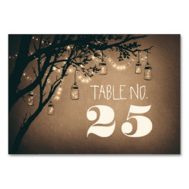 Numeração De Mesa Mason jar &string do Whimical número da tabela