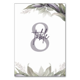 Numeração De Mesa Mauve & Green Floral | Casamento