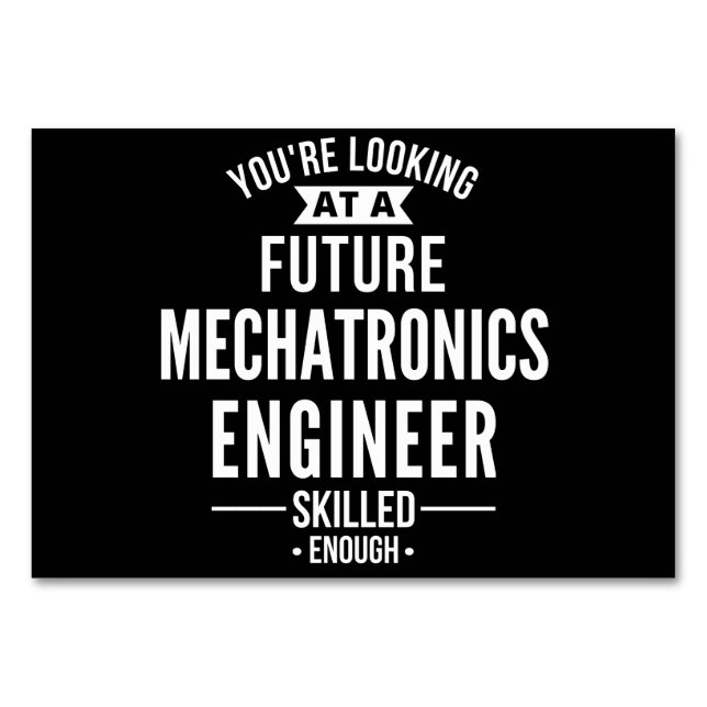 Numeração De Mesa Mechatronics engineer gift (Frente)