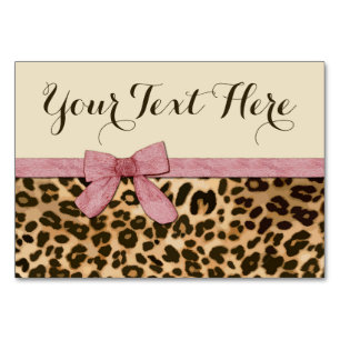 Numeração De Mesa Menina Leopardo Imprima Arco Rosa Bebê