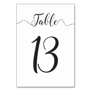 Numeração De Mesa Mesa 13 Número da Tabela de Casamento
