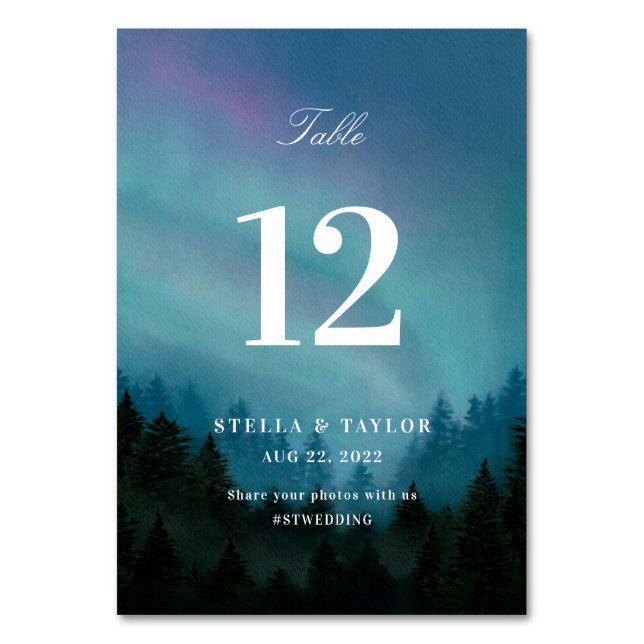 Numeração De Mesa Mesa Aurora nº. (Frente)