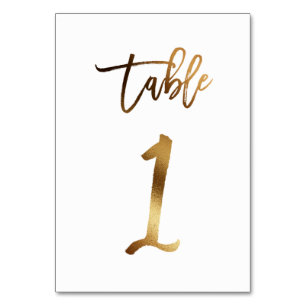 Numeração De Mesa Mesa chique 1 do número da mesa do casamento da