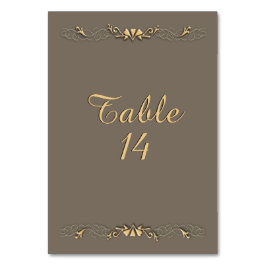 Numeração De Mesa Mesa de Arenito e Ouro Número