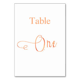 Numeração De Mesa Mesa de caligrafia branca-rosa-Elegante