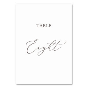 Numeração De Mesa Mesa de Caligrafia Delicada