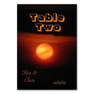 Numeração De Mesa Mesa de Casamento da Lua de Colheita de cheio