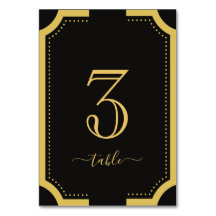 Mesa de Casamento de Cobre Clássico Preto e Ouro