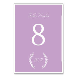 Numeração De Mesa Mesa de Casamento de Lavandas Floral Elegante