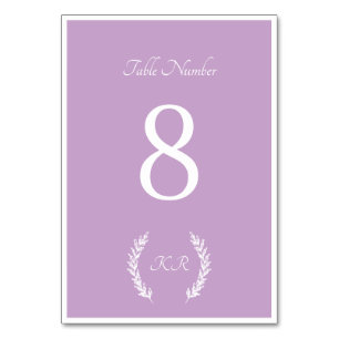 Numeração De Mesa Mesa de Casamento de Lavandas Floral Elegante