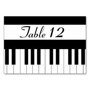 Numeração De Mesa Mesa de Casamento de Música do Teclado Piano Sem C