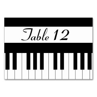 Numeração De Mesa Mesa de Casamento de Música do Teclado Piano Sem C