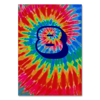 Numeração De Mesa Mesa de Casamento de Tie Dye Spiral Oito